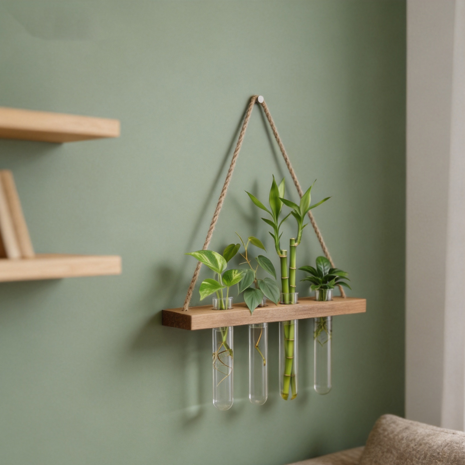 木製ベースの植物育成ステーション、ガラス製試験管花瓶スタンド - Propagation Station Vase のレビューと価格